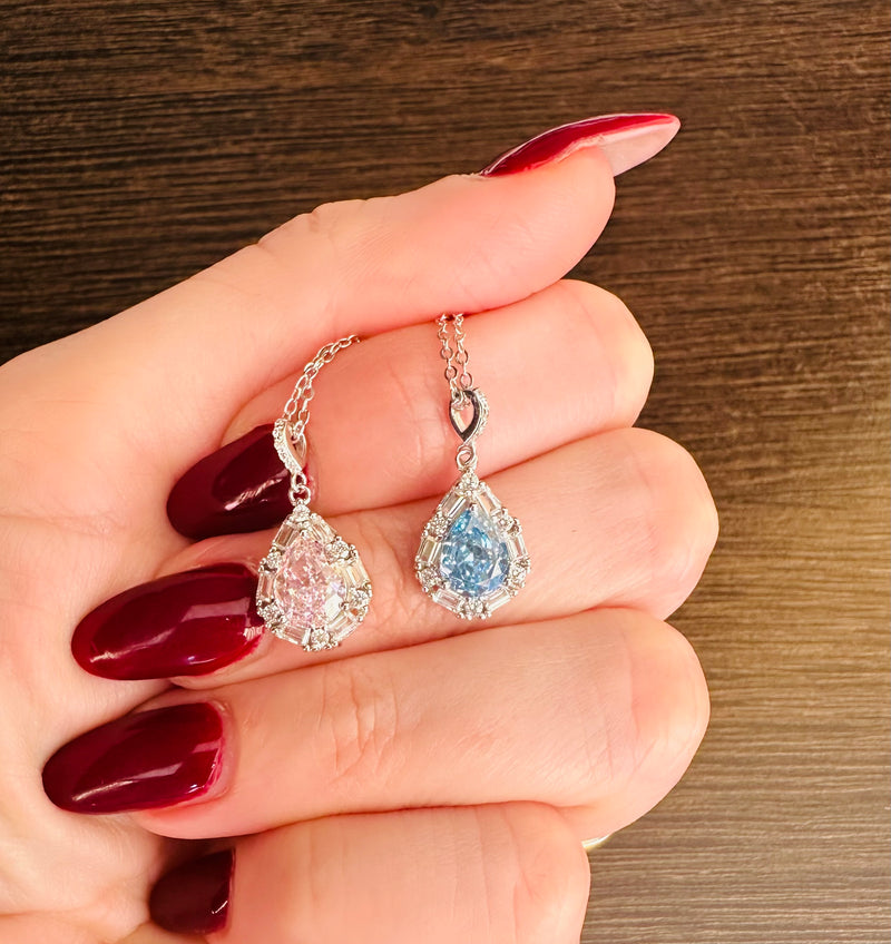 Collana ice stone goccia