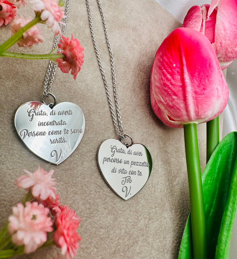 Collana ciondolo dedica