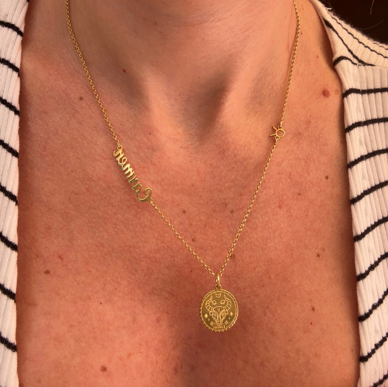 Collana zodiac nome