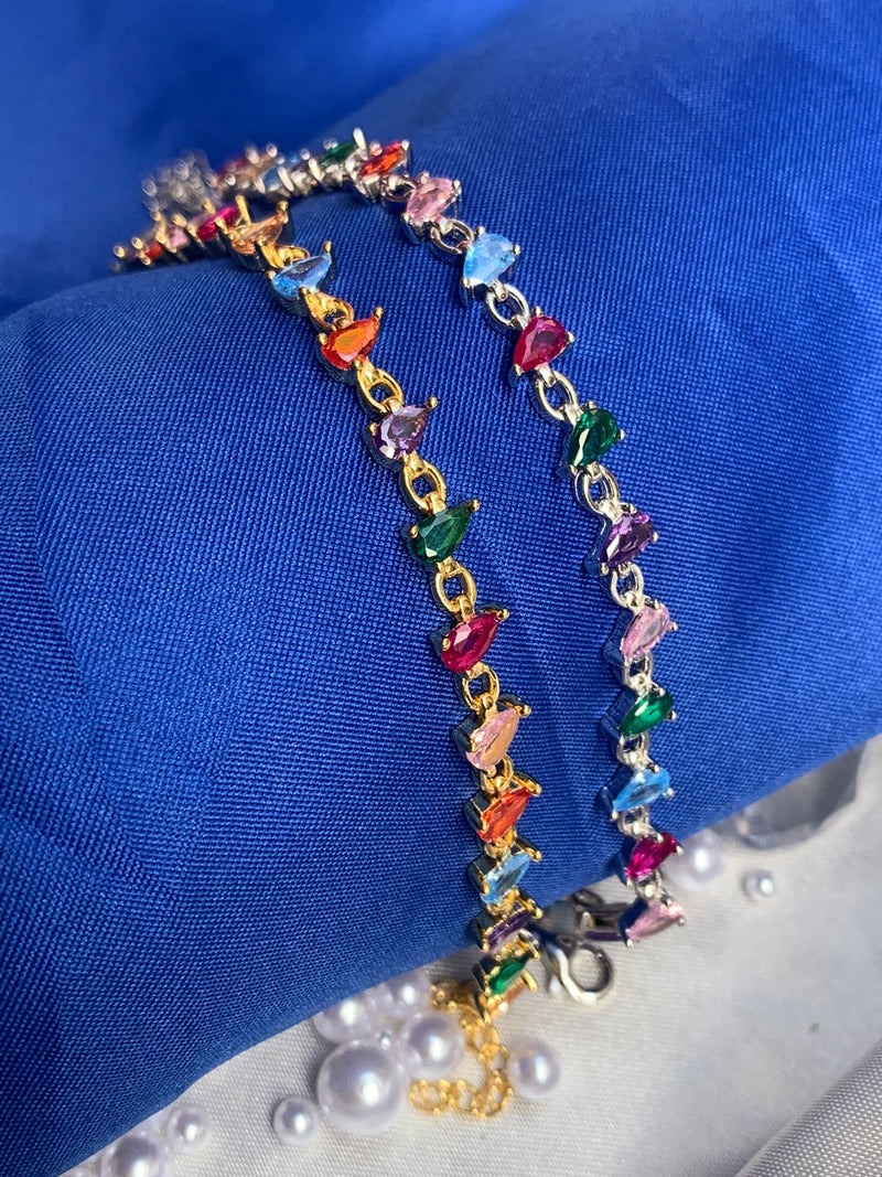 Bracciale rainbow goccia