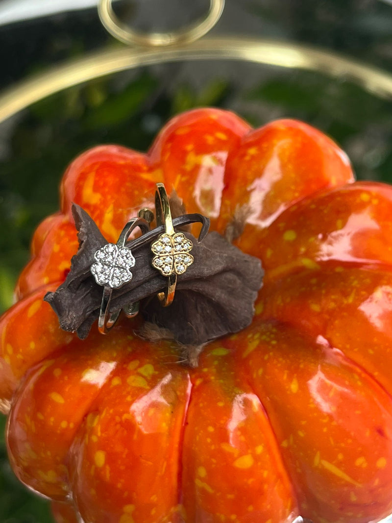 Anello quadrifoglio