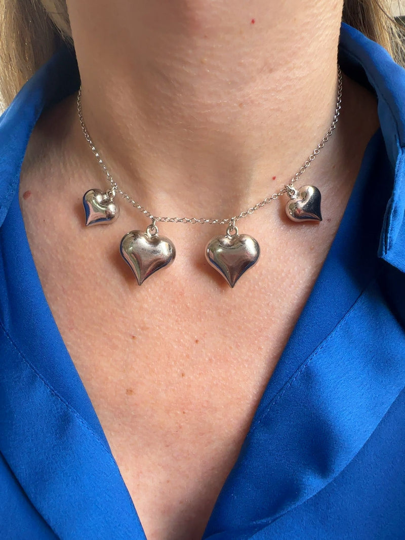 Collana quattro cuori