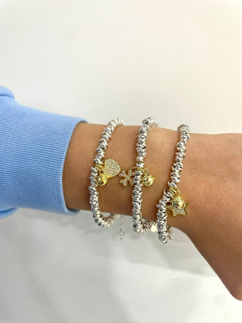 Bracciale nodini ciondolo