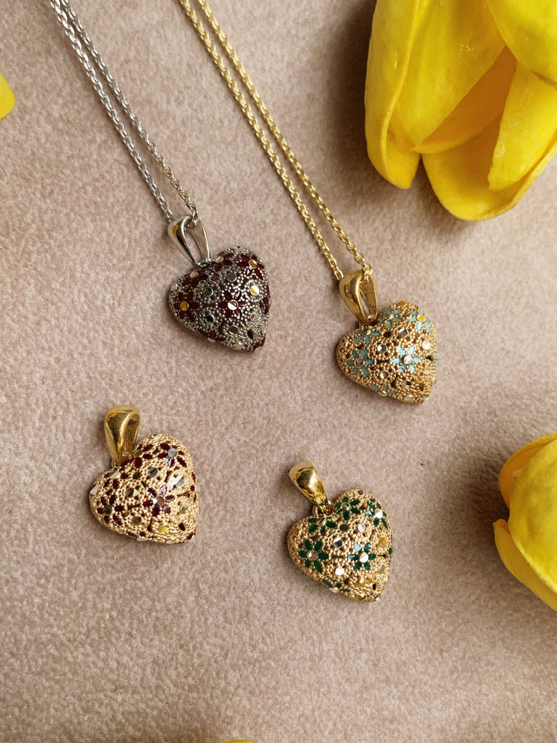 Collana cuoricino filigrana