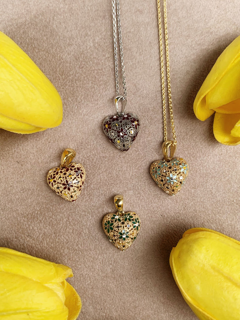 Collana cuoricino filigrana