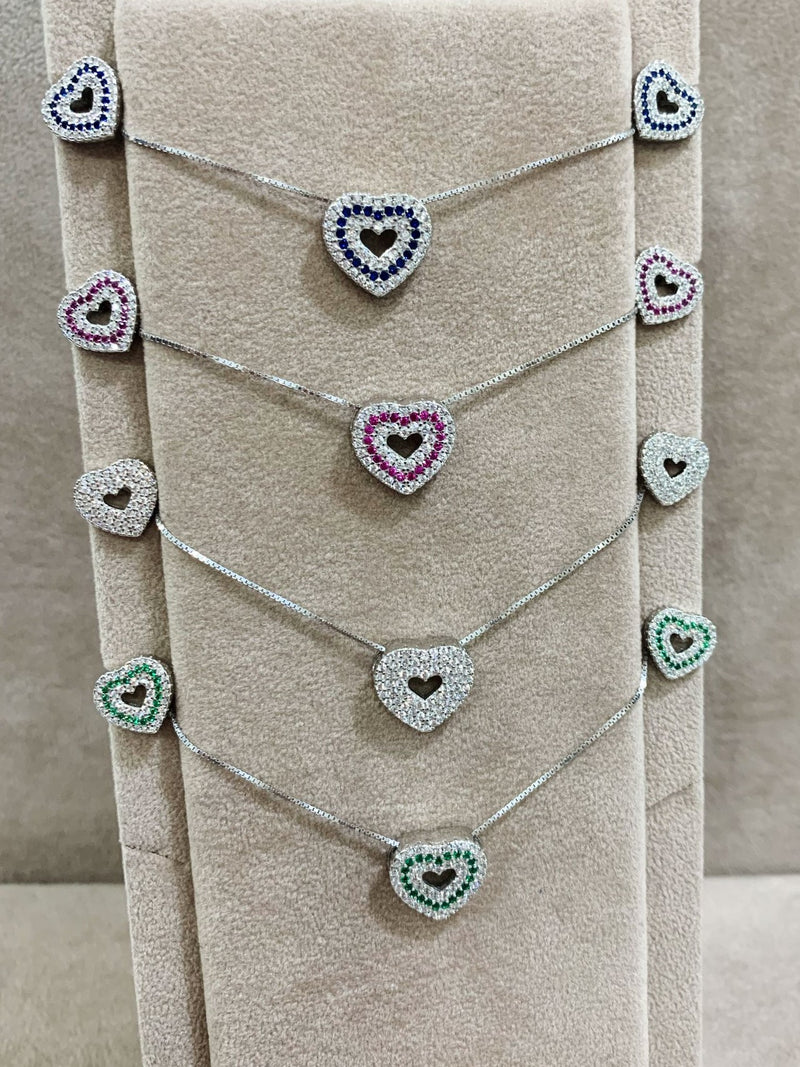 Collana cuoricino traforato