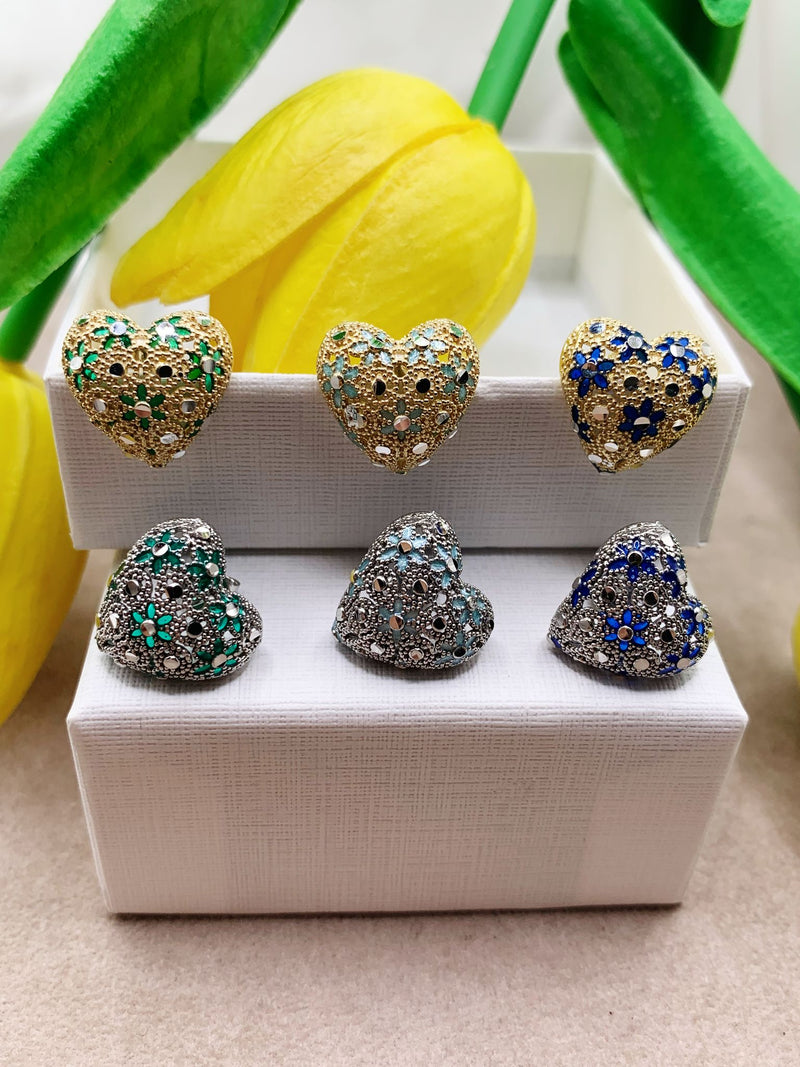 Orecchini mini heart filigrana