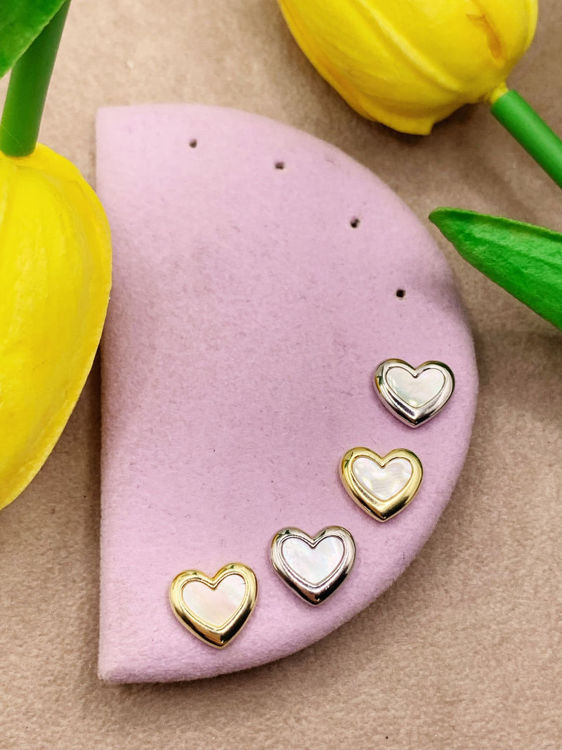 Orecchini cuore opale