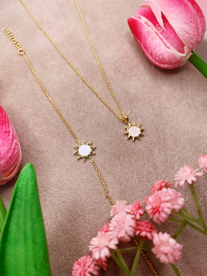 Collana sole opale