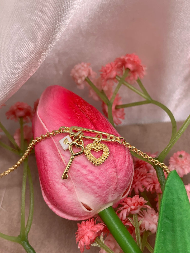 Bracciale heart key