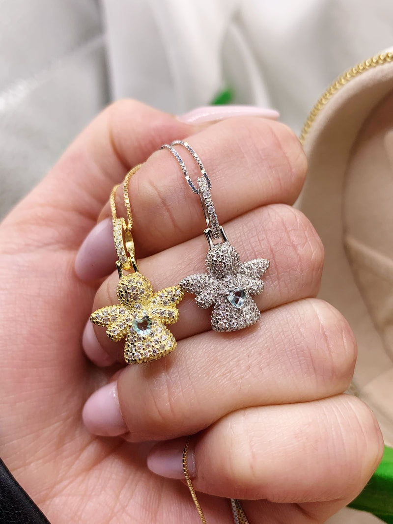Collana angel acquamarina
