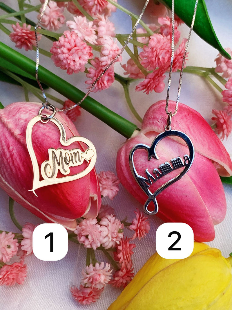 Collana heart mommy