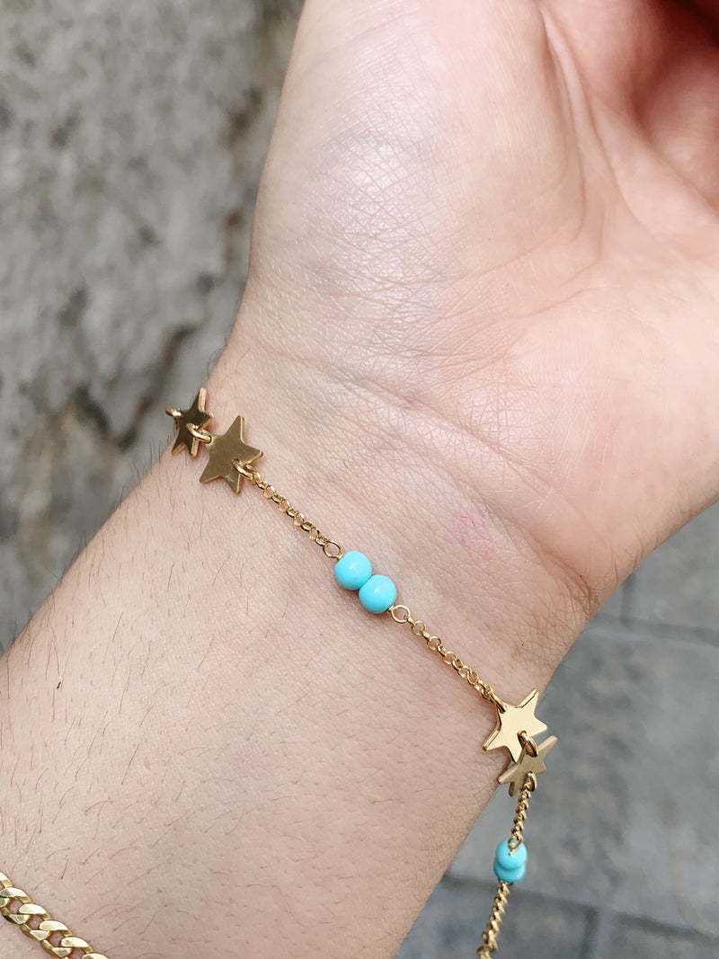 Bracciale stella turchina