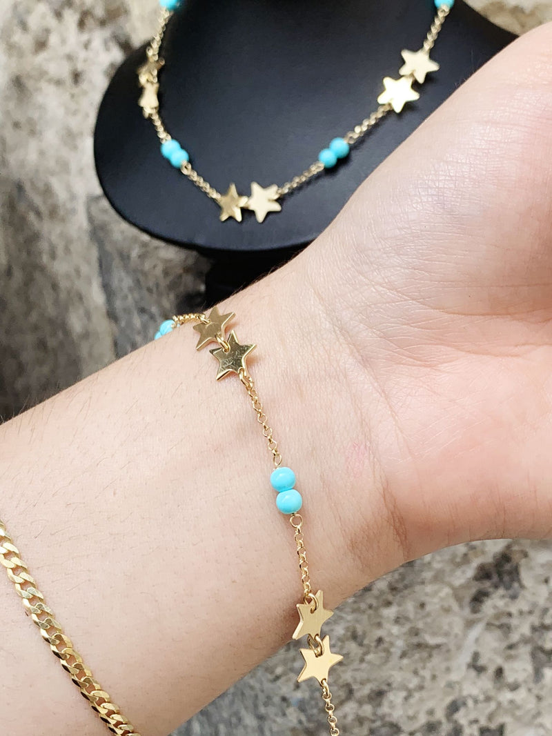 Bracciale stella turchina