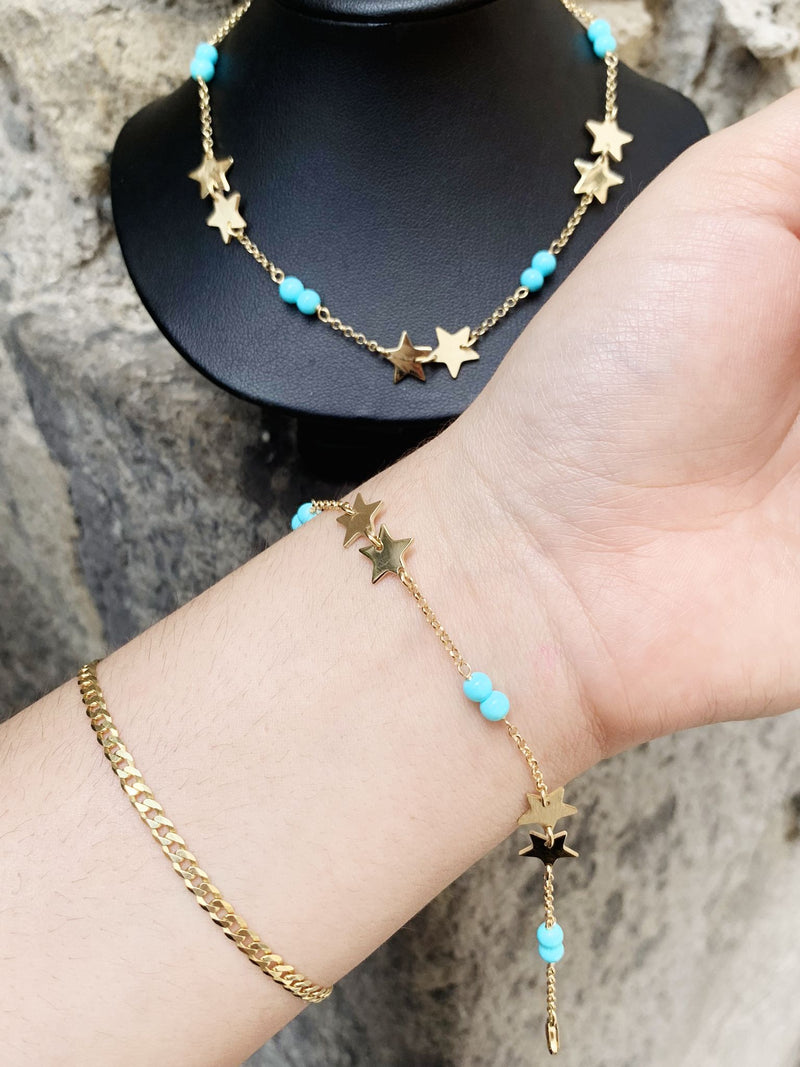 Bracciale stella turchina