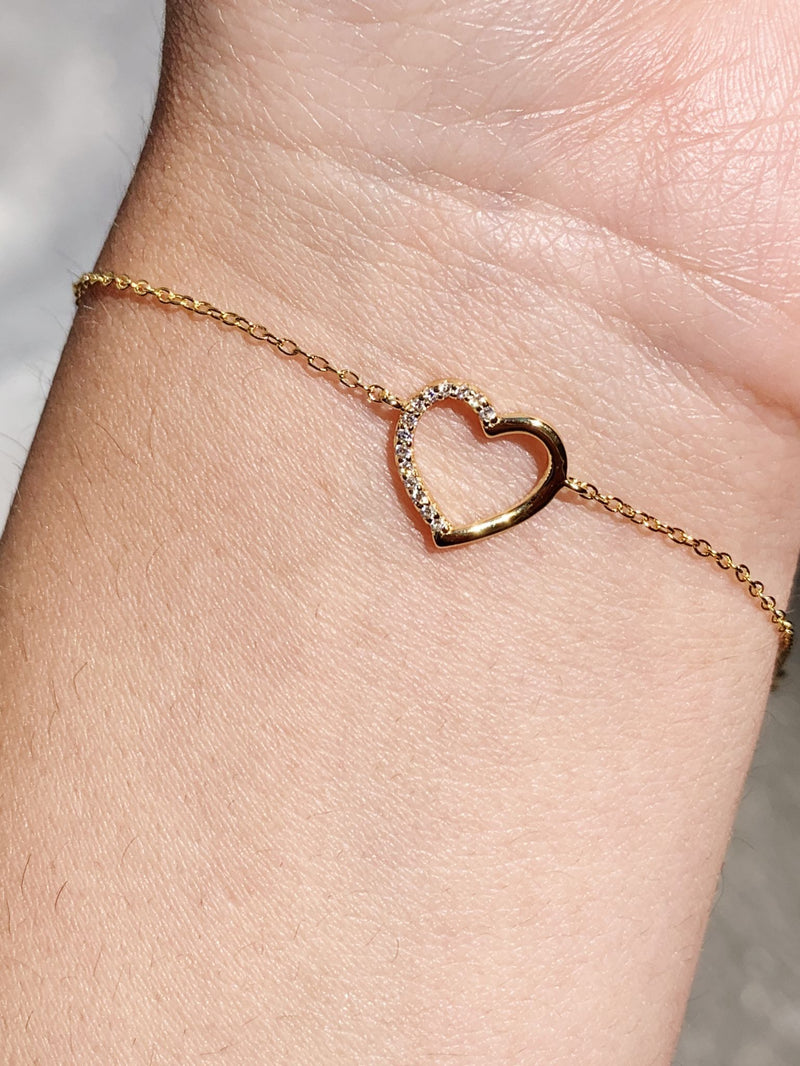 Bracciale cuore open