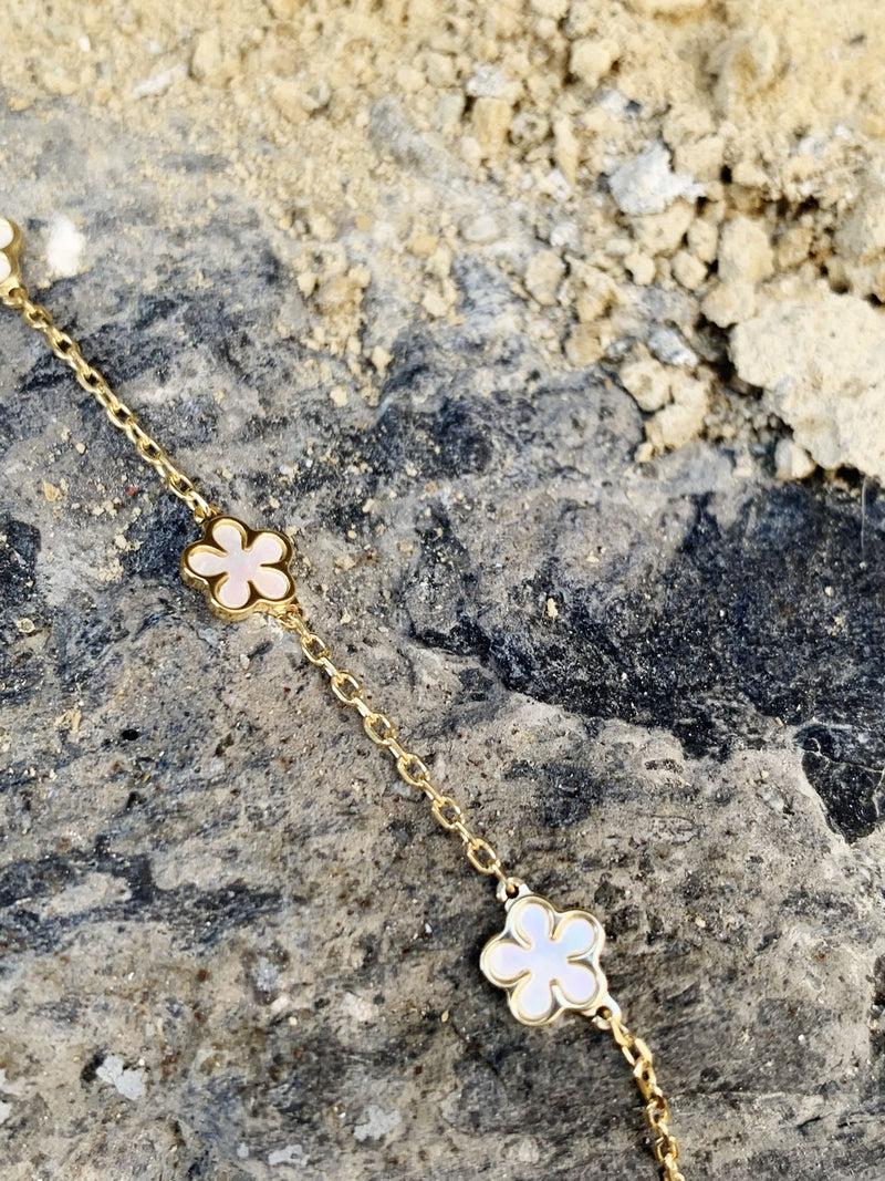 Bracciale margherite opale