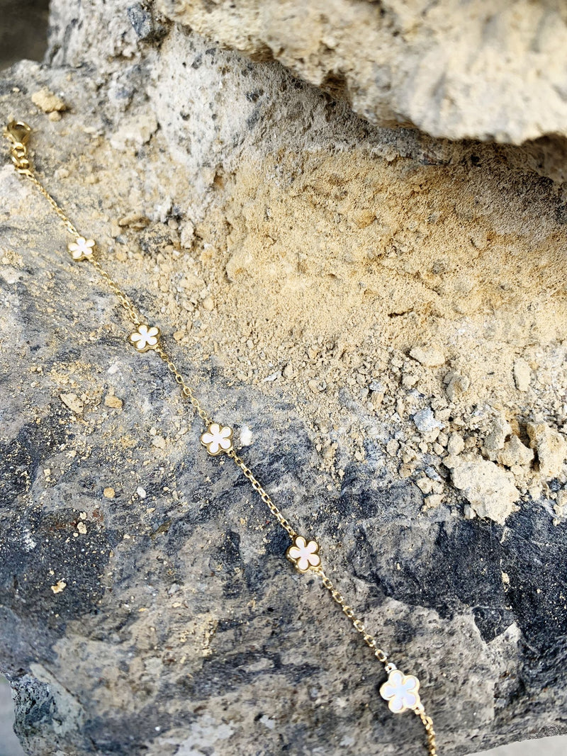 Bracciale margherite opale