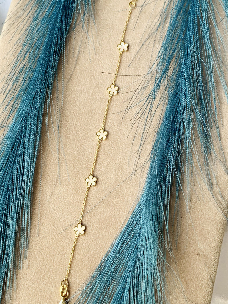 Bracciale margherite opale