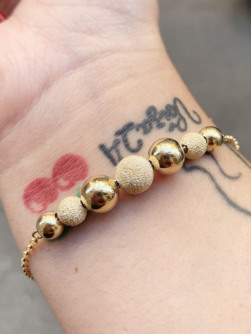 Bracciale sfere gold