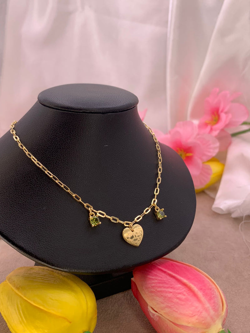Collana cuore green