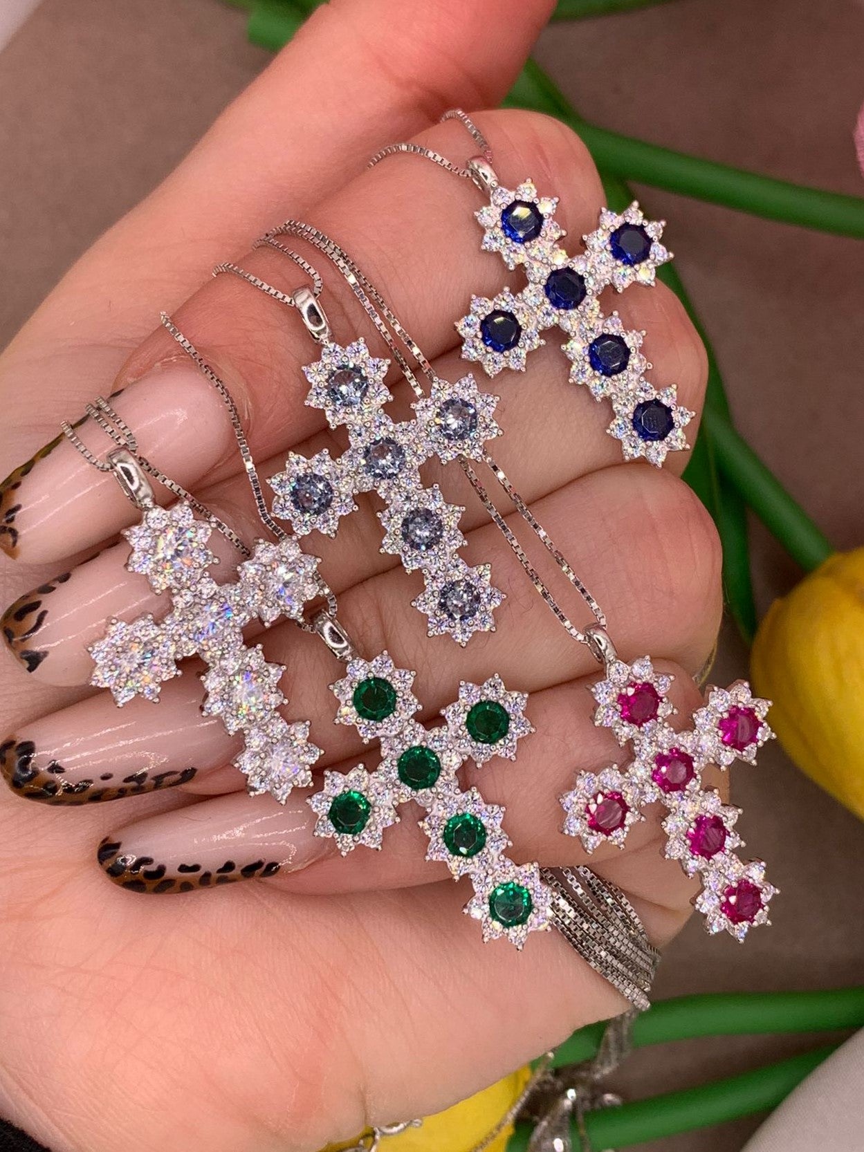 Collana croce delya