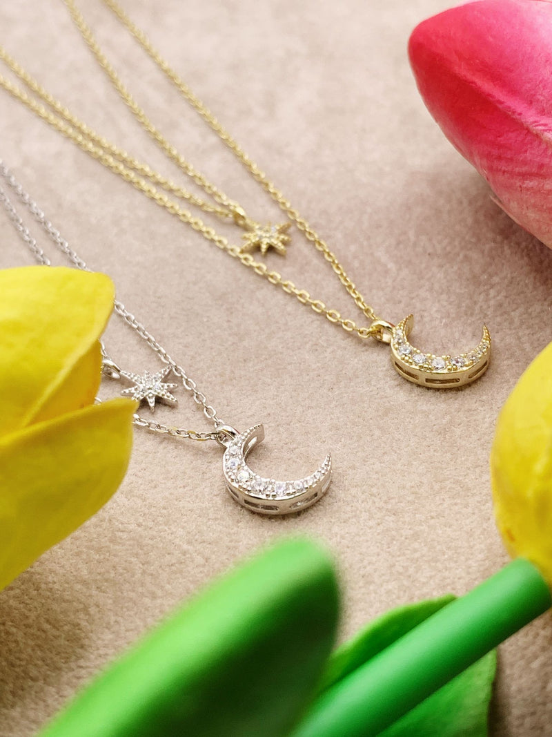 Collana doppio filo moon