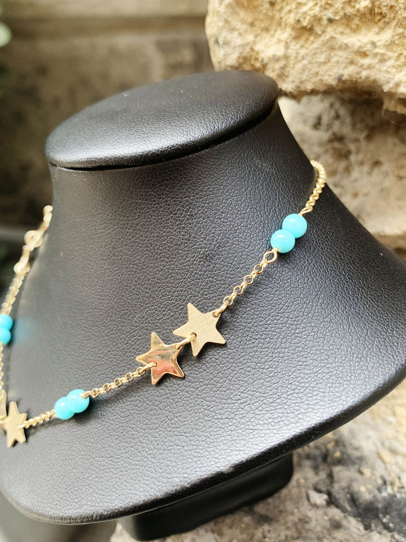 Collana stella turchina
