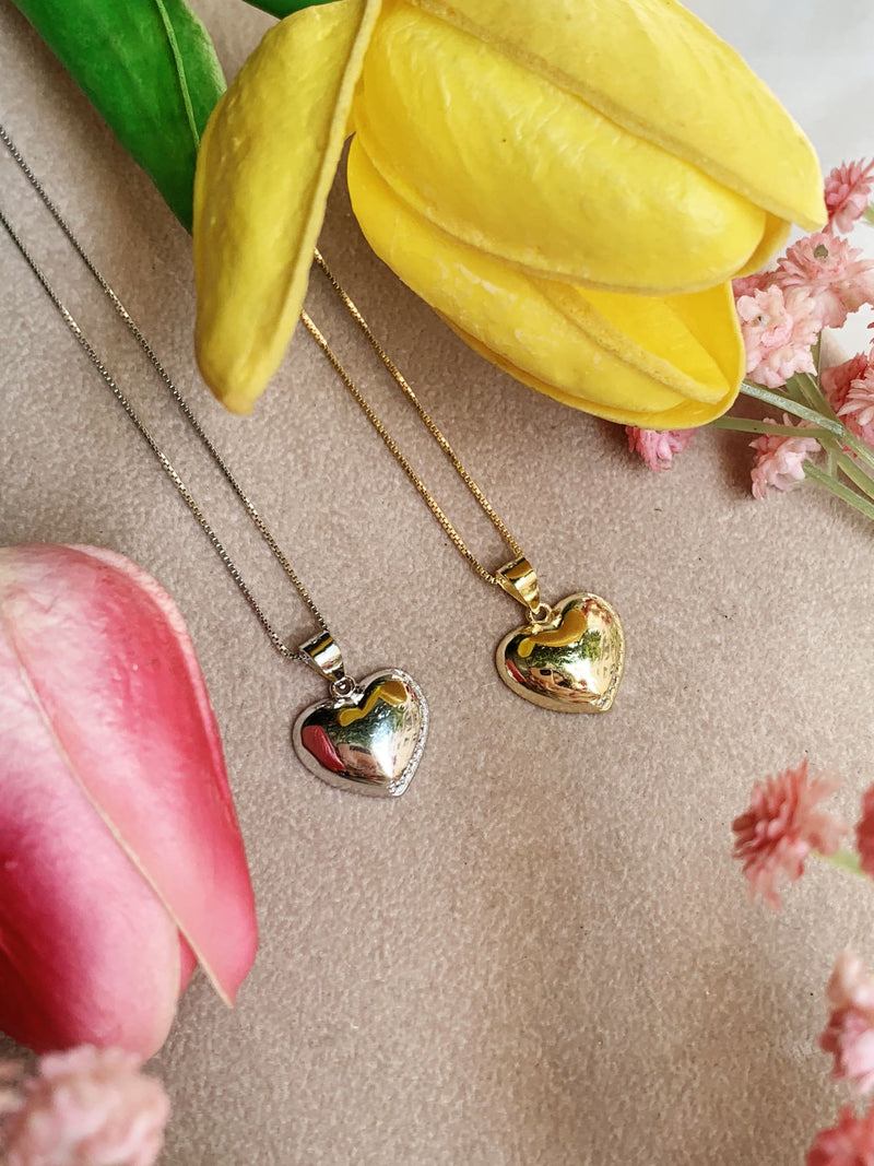 Collana cuore strass