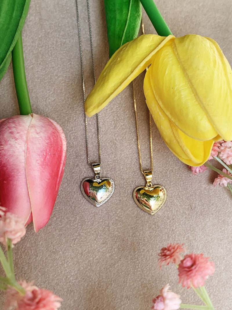 Collana cuore strass