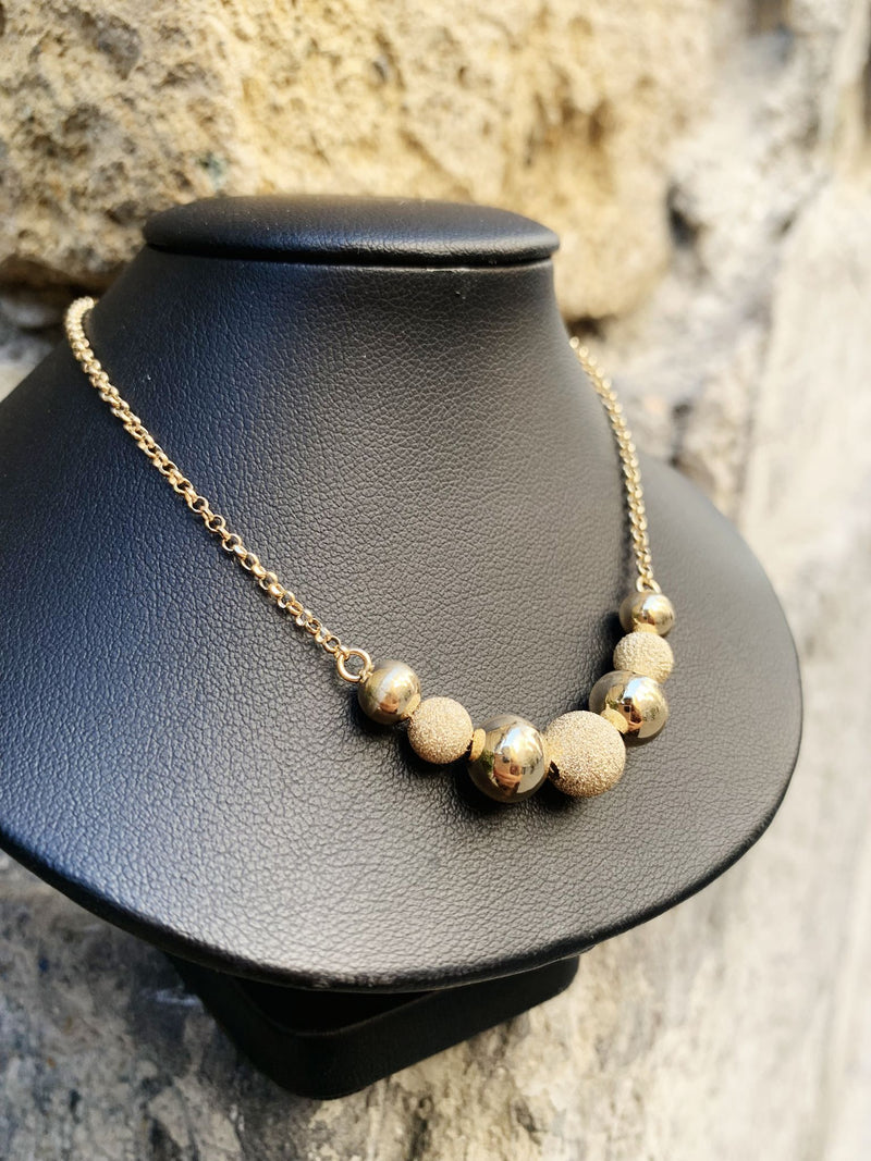 Collane sfere gold