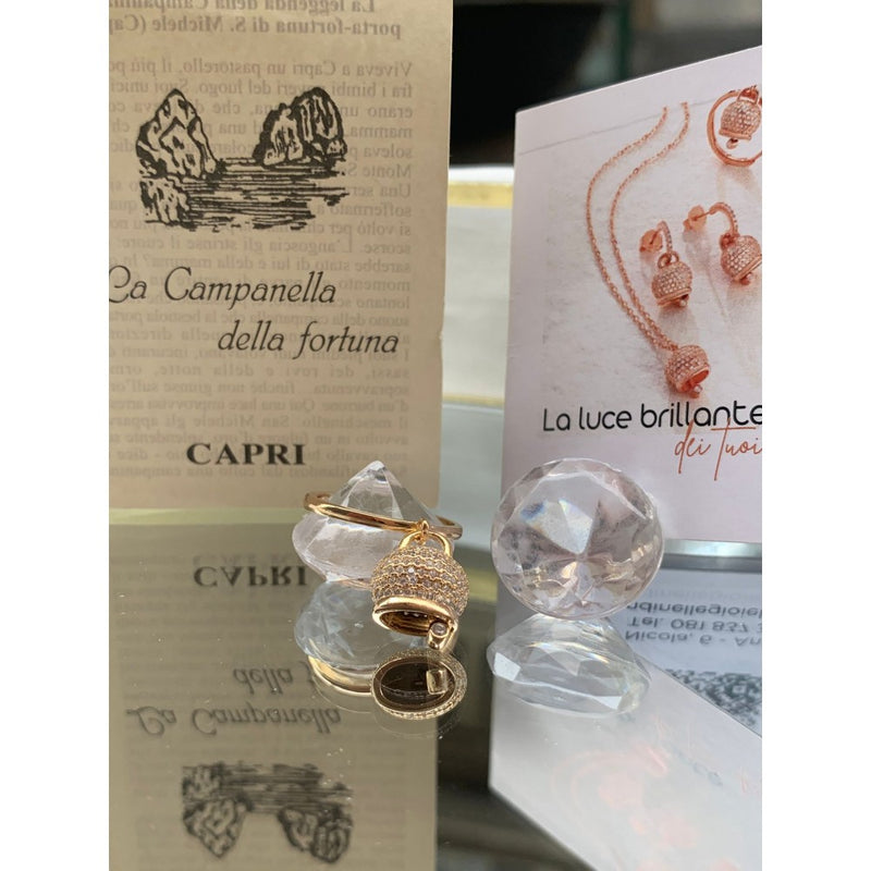 anello campanella porta fortuna made in capri