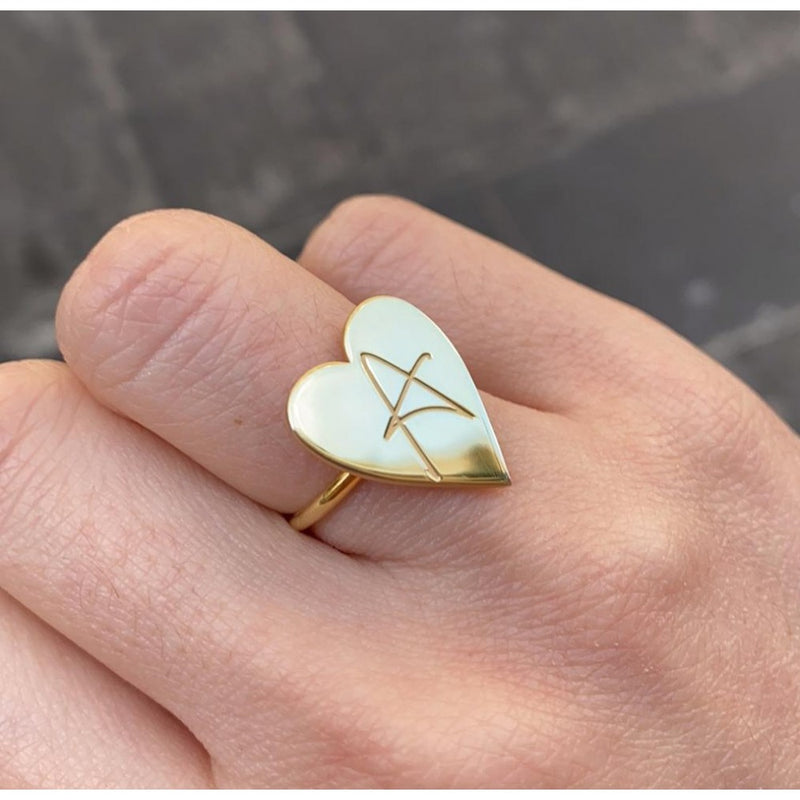 Anello cuore personalizzato
