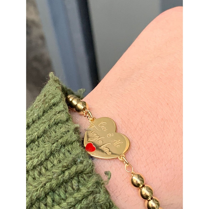 Bracciale cuore personalizzato