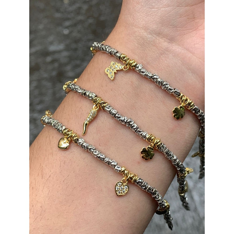 Bracciale rotelle con charm