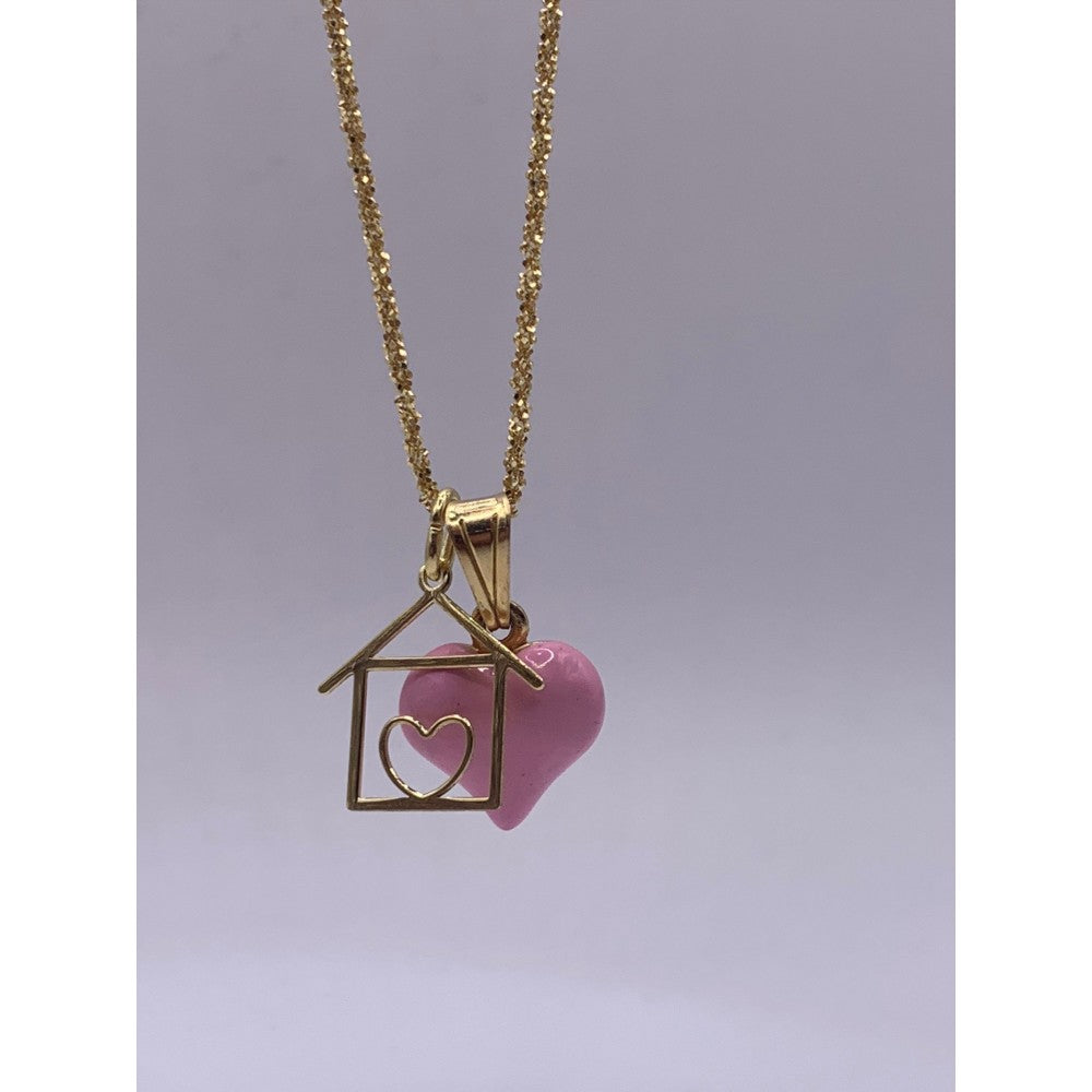 Collana Cuore con catena in argento 925 e charm cuore in oro rosa 9K con dettaglio t-bar in argento 925 Dodo - Matteo Bonadies Gioielli Collana Cuore con catena in argento 925 e charm cuore in oro rosa 9K con dettaglio t-bar in argento 925 Dodo - Matteo Bonadies Gioielli