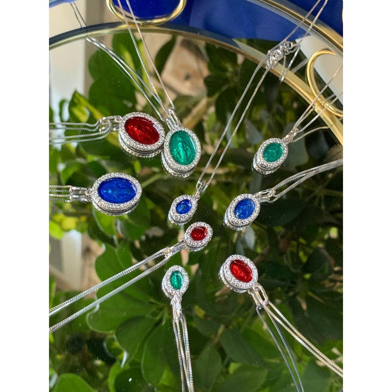Collana madonnina color