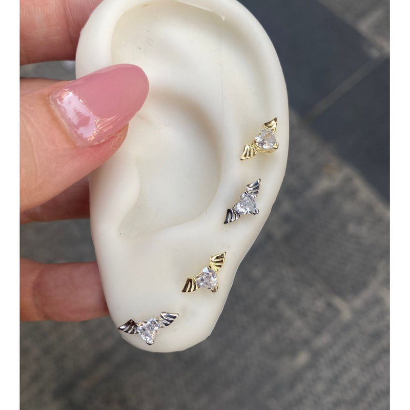 orecchini fly heart