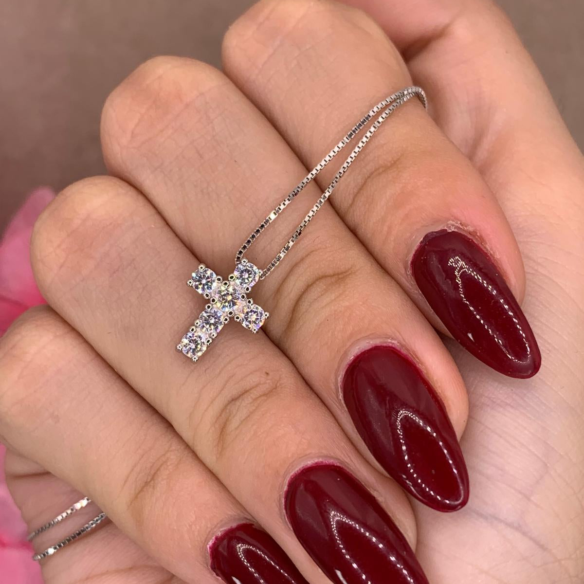 Collana croce mini classic