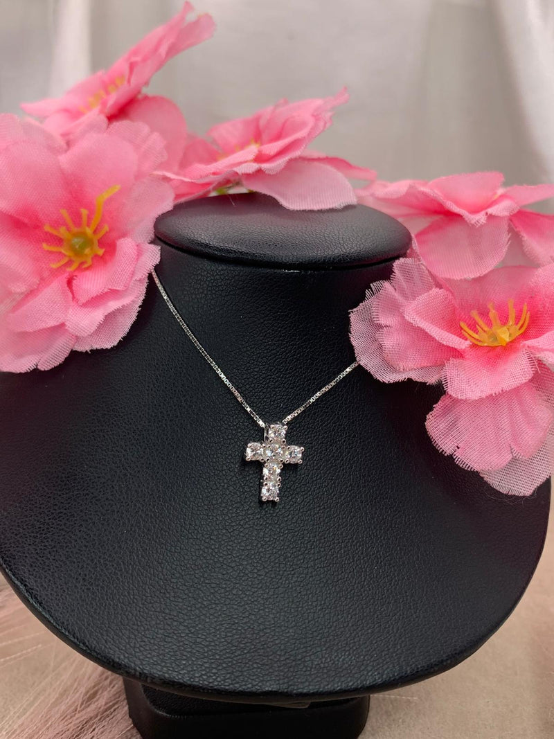 Collana croce mini classic