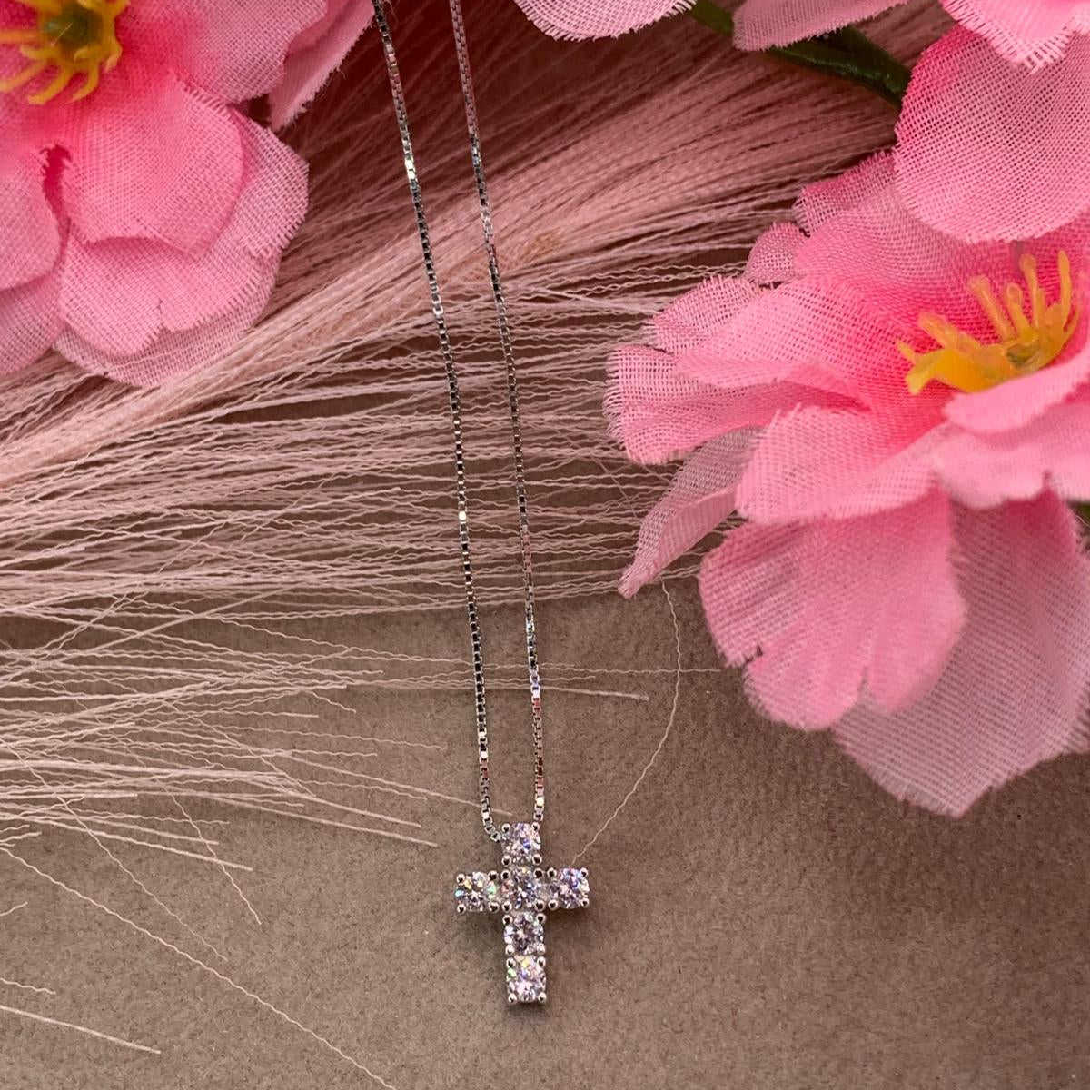 Collana croce mini classic