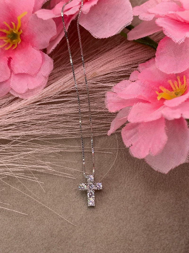 Collana croce mini classic