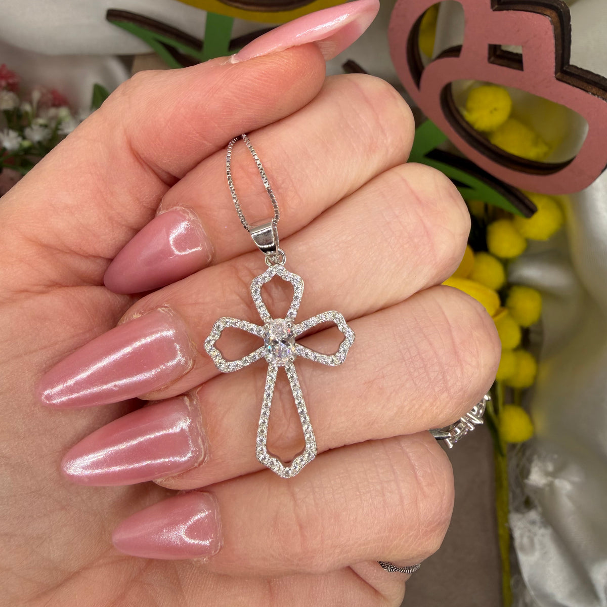 Collana croce kimberly
