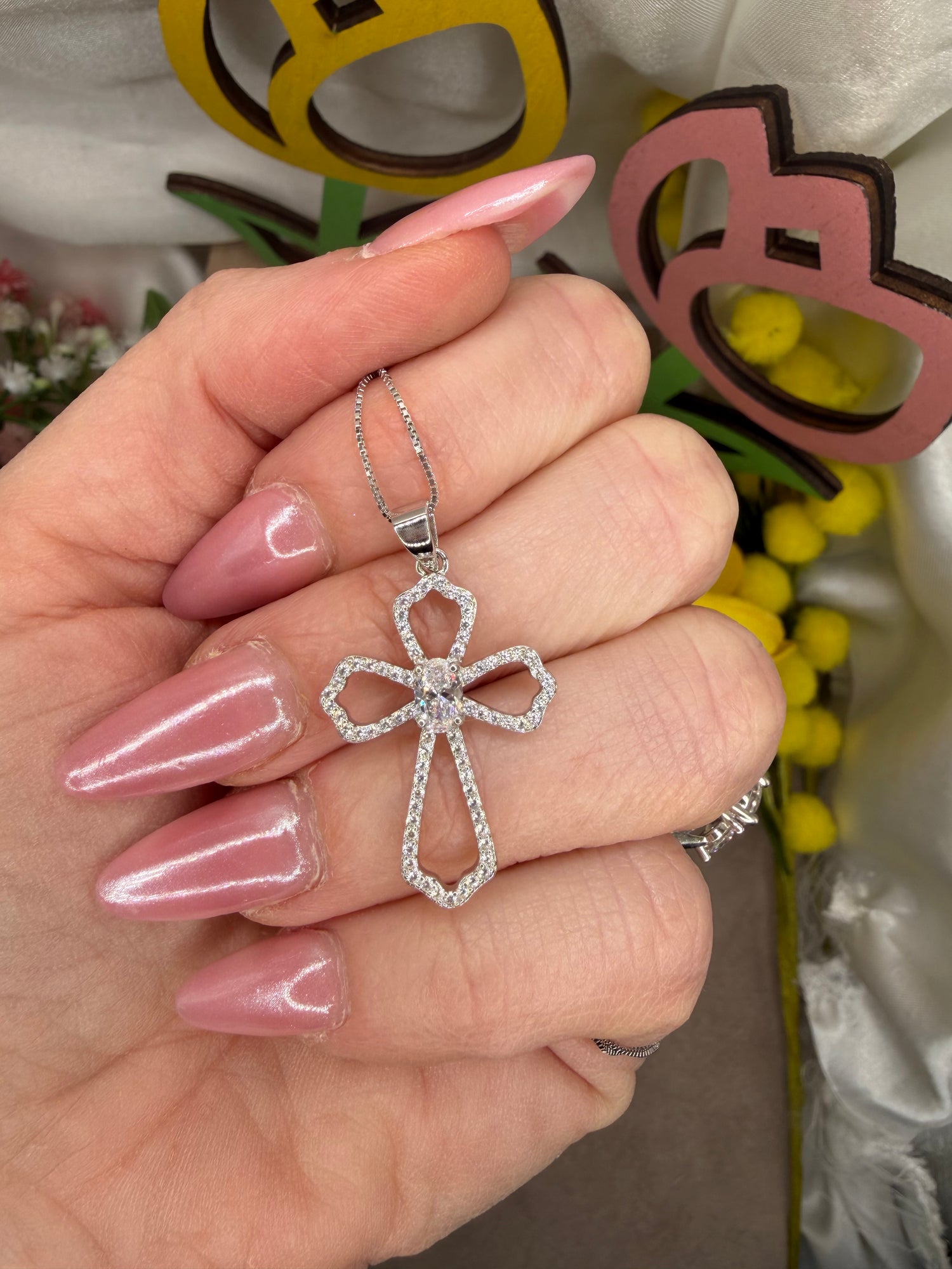 Collana croce kimberly