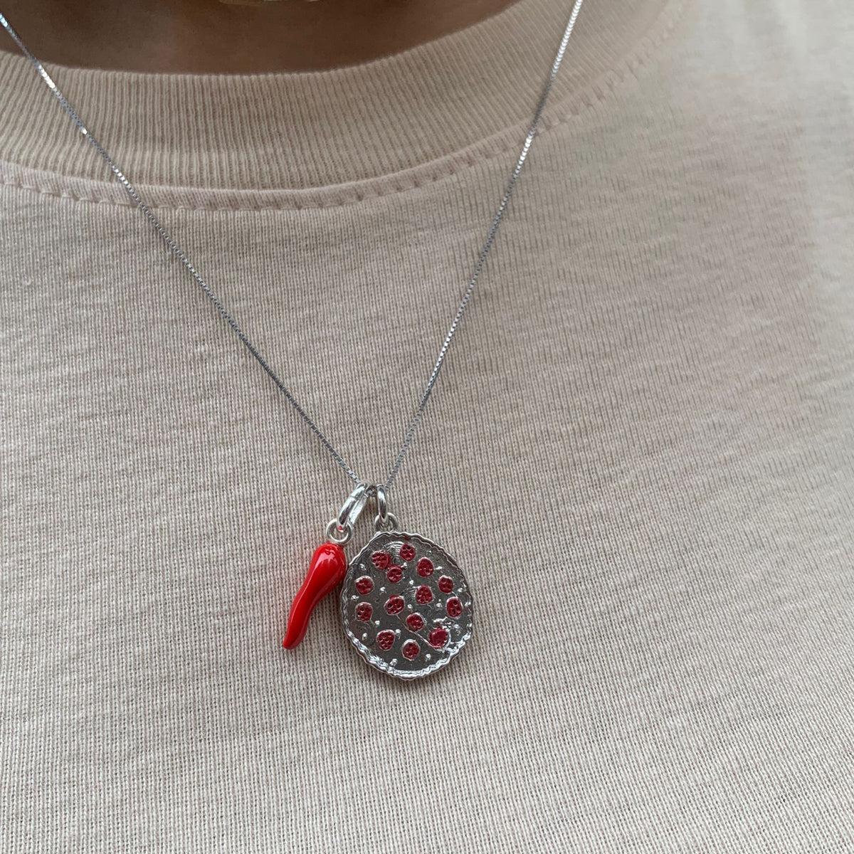 Collana I love pizza