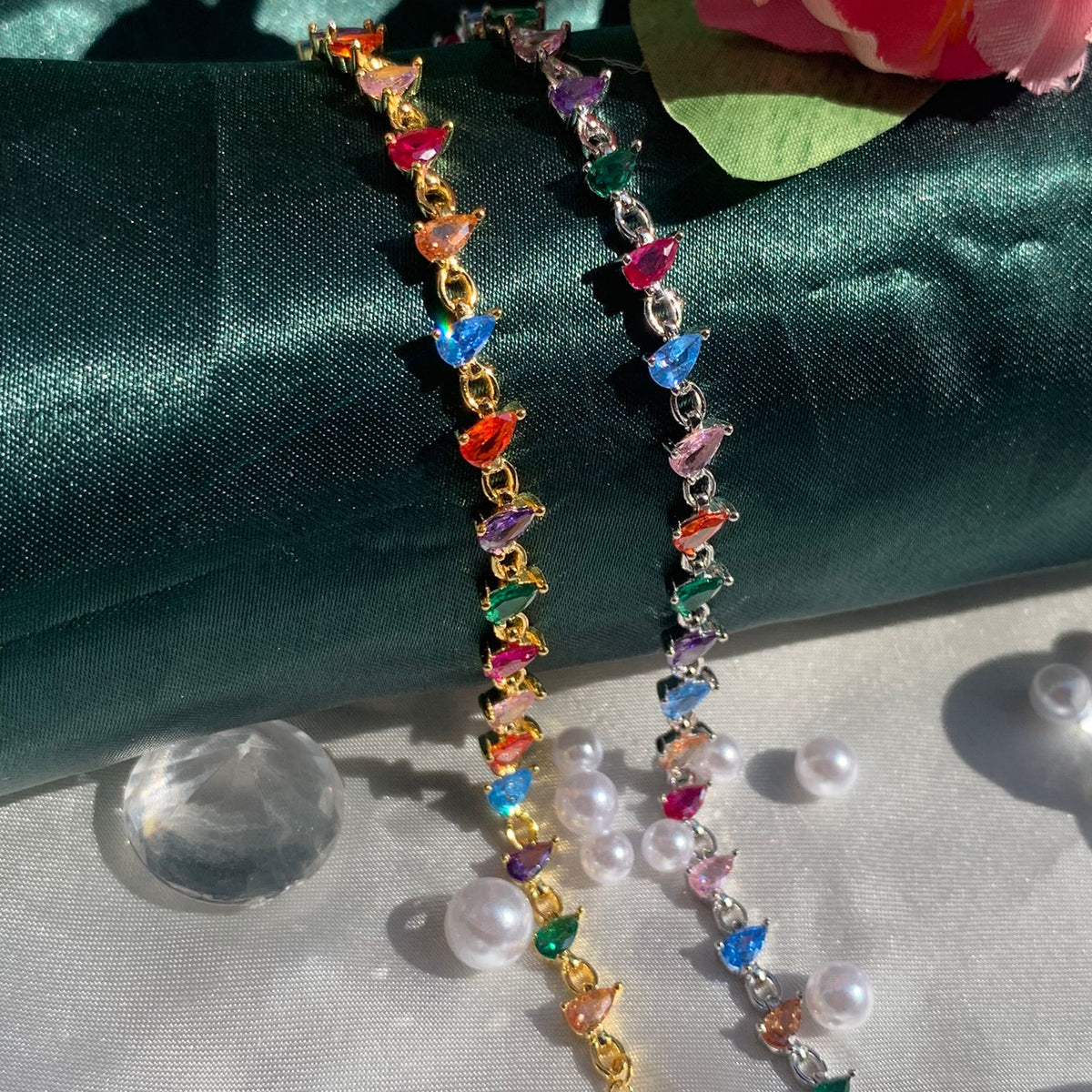 Bracciale rainbow goccia