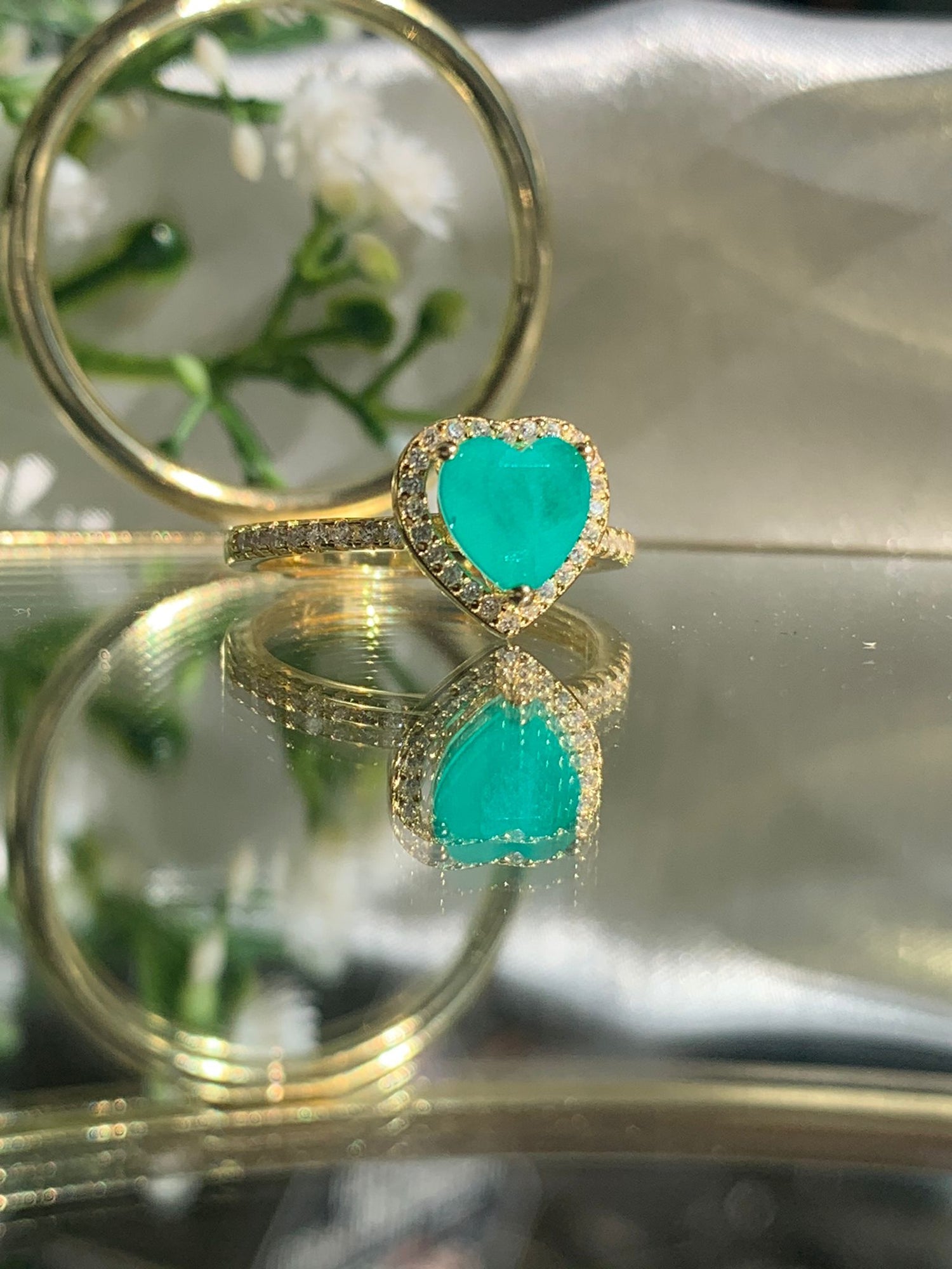 Anello heart mint