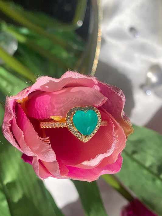 Anello heart mint