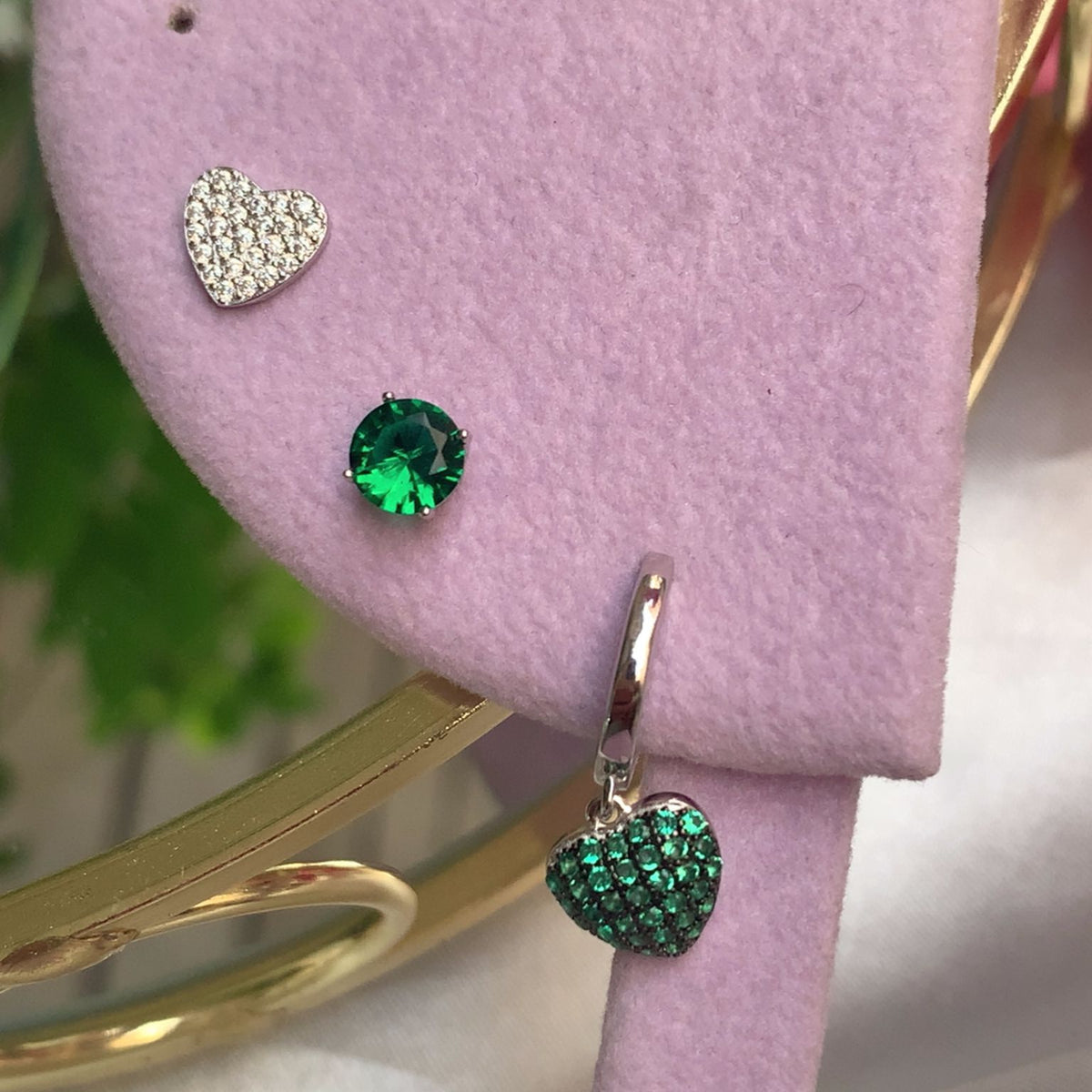 Set green heart