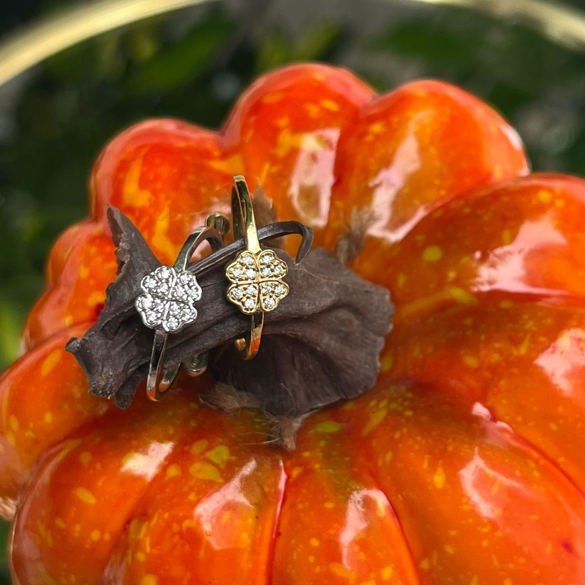 Anello quadrifoglio
